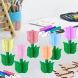 Maxbell Wood Tulips to Paint Multipurpose Sturdy Home Decor for Desk Wedding Bedroom 6 Pieces Hot on Sale