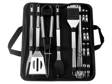 Maxbell BBQ Tools with Storage Bag Presents BBQ Grill Tool Heavy Duty Grilling Tools 20 Set For Sale