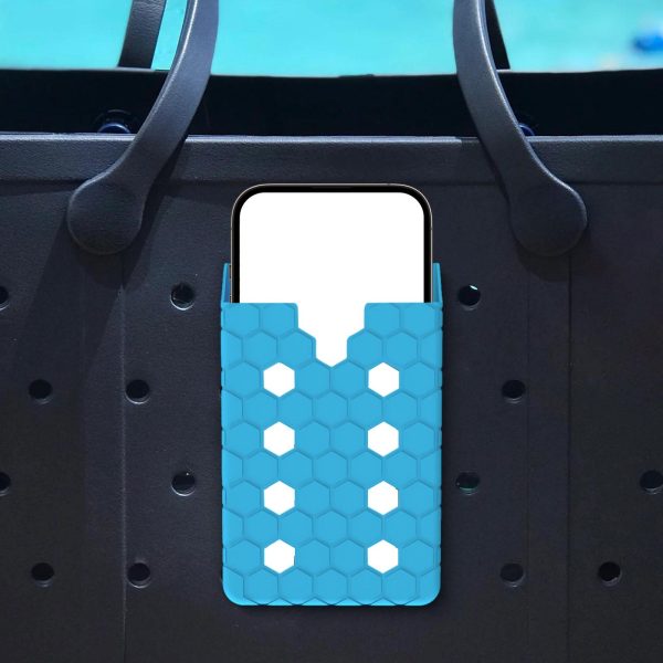 Maxbell Phone Card Holder Silicone Pouch for ID Card All Mobile Phones Drivers Blue Online now