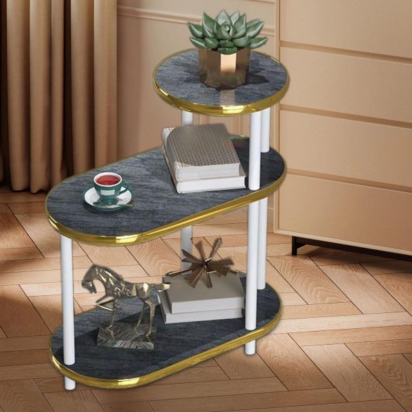 Maxbell Wooden DIY End Table Sofa Side Table Versatile Bedside Table for Living Room Grey Online Sale