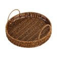 Maxbell Woven Serving Tray with Handles Fruit Basket for Wedding Coffee Table Picnic S Online