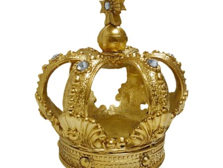 Maxbell Maxbell Resin Royal Crown Statue Figurine Versatile Handicraft for Home Office Decor Golden Hot on Sale