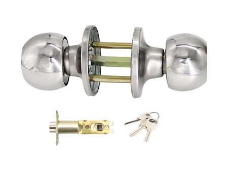 Maxbell Maxbell Ball Door Knob Metal with Keys Portable Door Lock for Apartment Bedroom Home for 45 to 65mm Sale