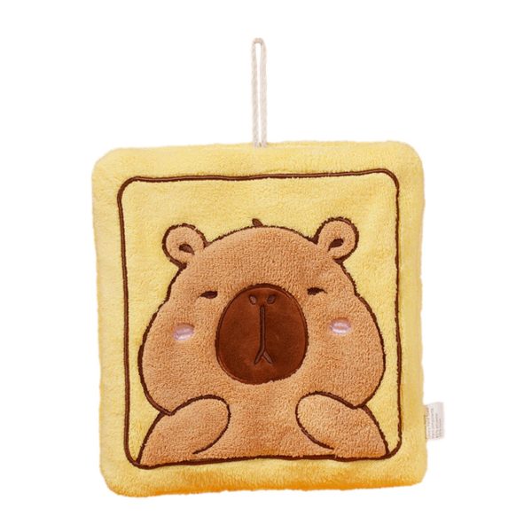 Maxbell Maxbell Hanging Hand Towel Handkerchief Wiping Towel for Cleaning Capybara Washcloth Yellow Fashion